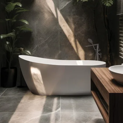 Badkar Arnika Vit Blank 150x72 cm