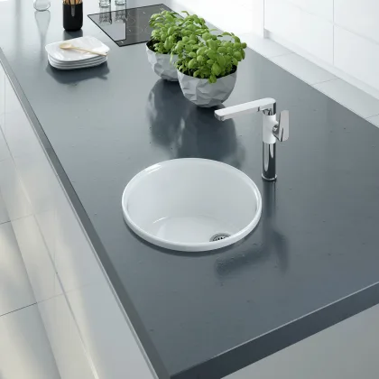 Keramik Diskho Lusitano Vit Blank 45 cm